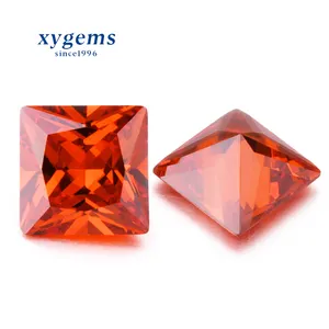 Square orange cubic zirconia stones price zircon for men