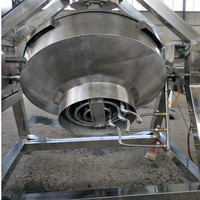 Marmite de cuisson industrielle automatique en acier inoxydable pour la fabrication de Khoya, grande capacité, avec agitateur