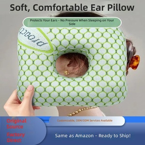 Almohada de protección auditiva hueca antipresión para personas mayores, con diseño cuadrado y material de poliéster - Product Image 2