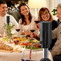 Nouvel Aérateur et Décanteur à Vin Électrique Rechargeable par USB 2024 avec Distributeur à Touche Unique, Durable et Écologique, Design Classique
