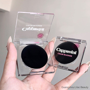 Cosmétiques multi-usages Couleur changeante Noir Rose <span class=keywords><strong>Blush</strong></span> Baume pour les lèvres et les joues Teinte Cappuvini Blendable Ph Reacting <span class=keywords><strong>Creme</strong></span> <span class=keywords><strong>Blush</strong></span> - Product Image 3