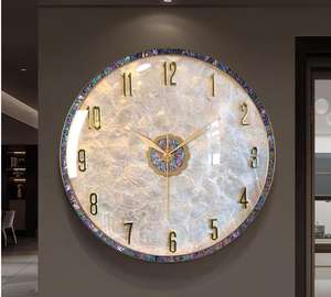 Orologio <span class=keywords><strong>da</strong></span> Parete di Lusso con Conchiglie 2025 dal Design Creativo di Alta Gamma <span class=keywords><strong>da</strong></span> <span class=keywords><strong>Appendere</strong></span> in Soggiorno per un'Atmosfera Sofisticata 36cm - Product Image 3