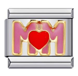 Abalorios Modulares DIY de Acero Inoxidable con Temática de Amor Familiar: Mamá, Papá, Hija, Hijo, Sobrina, Esmaltados, Estilo Italiano, para Pulseras y Joyería - Product Image 2