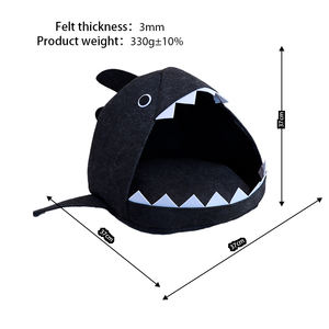 Panier pour chat Shark Cat, couleur personnalisable, RPET, pliable, amovible, lavable, nid pour chat, tissu détachable, fournitures pour animaux de compagnie pour tous les sacs sculptés - Product Image 2