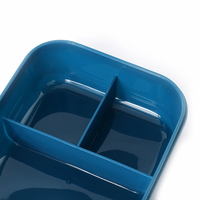 Boîte à lunch bento pour enfants, capacité de 1000 ml, style mignon avec compartiments et fourchette, passe au lave-vaisselle, sans BPA, fermeture à clip pour la préparation des repas