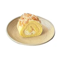 Franse keramische dessertbordjes, delicate kleurcombinatie, stippenpatroon, retro, voor afternoon tea, dim sum, Scandinavisch/westers servies.