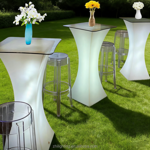 Muebles de <span class=keywords><strong>Bar</strong></span> LED para Exteriores, Mesa Alta y Sillas con Iluminación LED para Club Nocturno, Lounge, Eventos, Fiestas y Jardín - Product Image 5