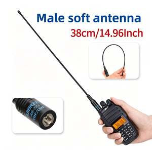 Antenne souple AR771 pour talkie-walkie Baofeng, connecteur SMA mâle, double bande UV, gain élevé, <span class=keywords><strong>radio</strong></span> bidirectionnelle portable universelle, personnalisable OEM - Product Image 4