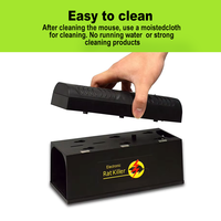 Piège à rats et souris électrique sans évasion pour petits animaux SAIJZEK. Boîtier rechargeable OEM/OEM de nouvelle conception, haute efficacité, 6000-8000V