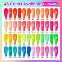 Fournitures de vernis Gel néon UV, résine acrylique très remplie, couleur, kit de Design Nail Art