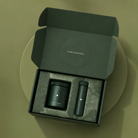 Boîte cadeau de luxe personnalisée pour compléments bien-être, emballage en carton ondulé vert étanche avec insert en éponge kraft pour produits de santé en gros