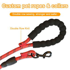 रंगीन कस्टम बढ़ावा पालतू जानवरों की आपूर्ति बोल्ड टिकाऊ नायलॉन रस्सी पिल्ला पालतू कुत्ते का हार्नेस सेट - Product Image 3