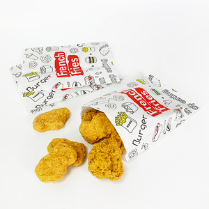 Paquete de Comida Rápida Desechable Personalizado, Caja para <span class=keywords><strong>Hamburguesas</strong></span>, Papel Antigrasa, Empaque para Pollo Frito - Product Image 3