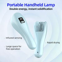 Lampe UV portable N17 personnalisée pour nail art, séchage rapide, perles lumineuses haute énergie, polymérisation rapide, port Type-C, rechargeable
