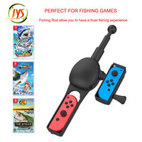 NSJoyCon JYS-NS192 Manette de jeu pour canne à pêche avec poignée droite et gauche, détection corporelle, simulation de rotor, matériau ABS, compatible iOS
