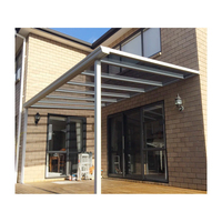 Abri de voiture double moderne en alliage d'aluminium personnalisable, auvent rétractable manuel pour patio extérieur et jardin, écologique et anti-corrosion