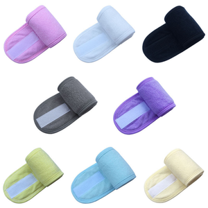 Diadema multicolor con logotipo personalizado para mujer, diadema de maquillaje de estilo dulce para salón de belleza, toalla de lavado de cara - Product Image 4