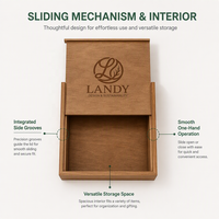 Zeitlose Handgefertigte Hochzeits-Geschenkbox aus Holz mit Individueller Markengestaltung und Walnuss-Finish als Erinnerungsbox für Jubiläumsfeiern