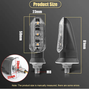 Luz de Señal de Giro LED de Bala para Motocicleta de 8 mm de Alta Calidad al por Mayor, Luz de Señal de Motocicleta de 12 V, Luz de Motocicleta para Automóvil - Product Image 4