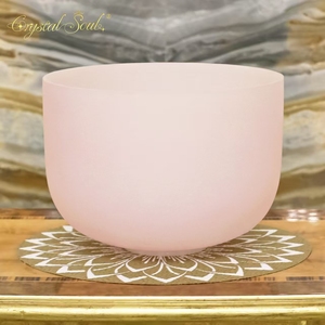 Ciotola di cristallo 12 pollici classica caramella colorata di cristallo smerigliato per la personalizzazione del produttore di meditazione Yoga - Product Image 3