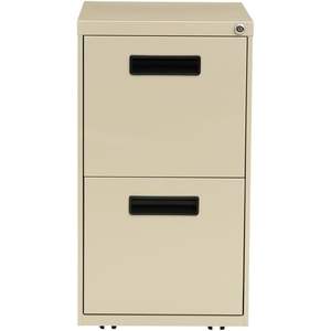 Archivador metálico con pedestal y dos cajones Alera PAFFPY, 14 7/8 ancho x 19-1/8 profundo x 27-3/4 alto, color putty - Product Image 3