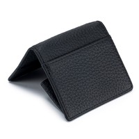 Mini portefeuille en cuir de vache pour femmes, porte-monnaie à boucle en cuir véritable, petite pochette de rangement