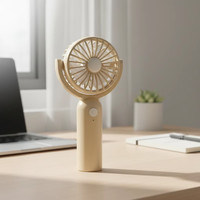 Ventilateur portable en plastique à 3 vitesses, rechargeable par USB, avec angle réglable à 180°, pour voiture/camping-car, hôtel, usage domestique et extérieur