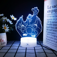 Lampe de nuit LED Anime, Lampe Galaxie, Lampe LED alimentée par USB, Décoration murale, Décoration de bureau, Lampe de chevet, Lampe de table portable rechargeable
