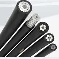 LX Aluminium 4-Adriges Niederspannungs-Luftkabel Bündelkabel mit PVC/XLPE-Isolierung (10mm-70mm)