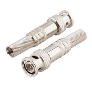 High Quality Factory Male RG59 RG6 Coaxial BNC PIN <b>Connector</b> Plug CCTV <b>Quick</b> Screw BNC <b>Connector</b> - Product Image 1