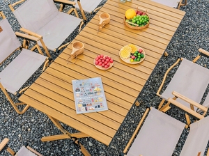 Tavolo Pieghevole Portatile per Campeggio e Picnic, Arredamento per Viaggi in <span class=keywords><strong>Auto</strong></span> e Barbecue all'Aperto - Product Image 5