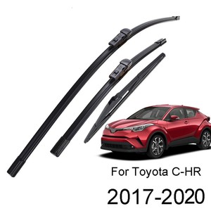 Limpiaparabrisas para Toyota C-HR 2016 2017 2018 2019 de 26, 16 y 14 pulgadas, sin estructura, de caucho sintético - Product Image 3