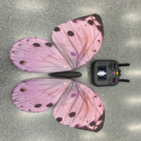 Juguete de Mariposa RC JIN PENG con Luces LED que Cambian de Color y Alas Móviles para Decoración de Bodas