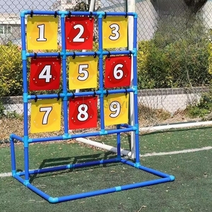 Accessoires d'activités de fête familiale en plein air : Ensemble de jeu de défi de tir et de lancer sur cible à neuf zones, avec disque volant, pour divertissement sportif - Product Image 4