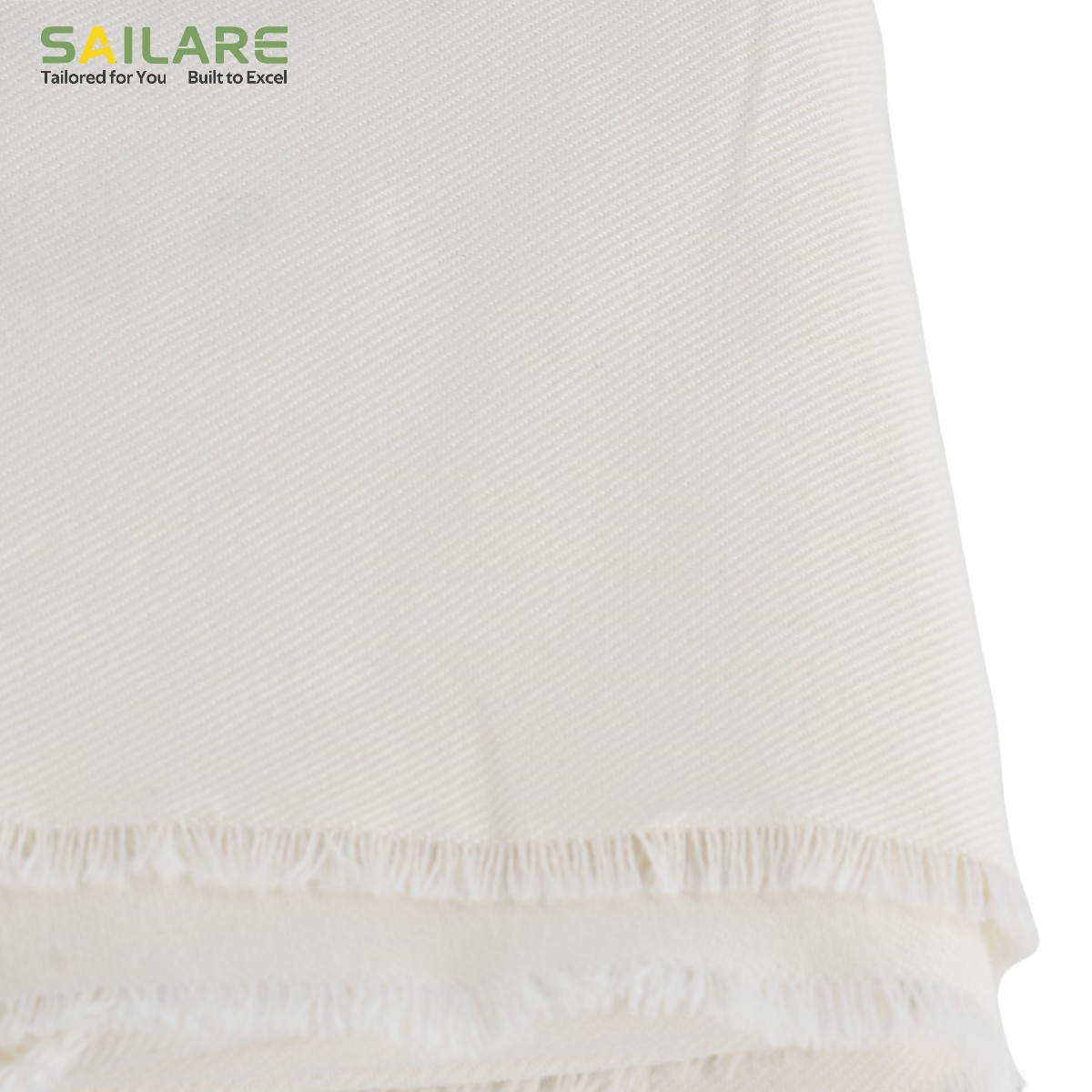 Heat Resistant Breathable Woven White Aramid Fabric for High Temperature Industrial Protective Clothing