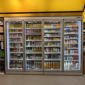 Réfrigérateur <span class=keywords><strong>vertical</strong></span> multi-portes pour boissons gazeuses de supermarché à vendre - Product Image 5