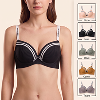 Soutien-gorge sans couture confortable en dentelle, sans armatures, push-up, bonnet 3/4 profond, minimiseur, pour femme, usage quotidien, vente en gros