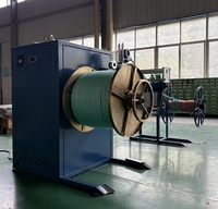 Machine à rembobiner les cordes en plastique PP/PE semi-automatique 3-12 mm, bobinage bobine-à-bobine, haute productivité, moteur 380V/440V/480V