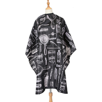 Cape de coiffure personnalisée avec motif imprimé, imperméable et anti-adhérente, pour adultes