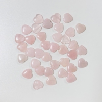 Quartz rose décoratif en forme de coeur couleur rose cristaux naturels pierres petites