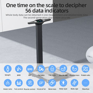 8 इलेक्ट्रोड पूर्ण शरीर के साथ उन्नत स्मार्ट बॉडी फैट स्केल बी विश्लेषक त्वचा विश्लेषक त्वचा विश्लेषक डिवाइस - Product Image 2