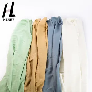 Henry's Pure Linen Fabric 100% Plain Design 140cm Largeur pour l'usine de vêtements Prix de gros et bas quantité minimale de commande