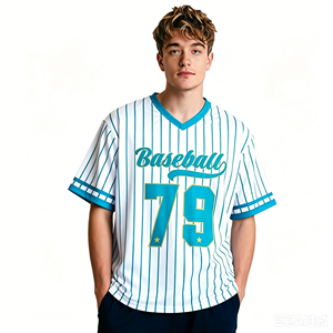 Esprit universitaire |   Maillot de baseball personnalisé avec impression photo pour les clubs universitaires, 100% polyester, impression numérique antibactérienne - Product Image 2