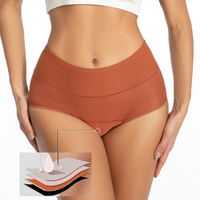 Culotte Menstruelle 4 Couches Absorption Maternité Physiologique Respirant Slip Imperméable Période Tendance Couleur Femmes Sous-Vêtements