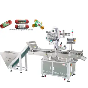 SKILT Automatic Sausage Labeling Machine Sausage Label Applicator With Feeder