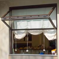 Ventana Plegable Motorizada de Aluminio para Exterior, Resistente a Huracanes, Ventana de Cocina, Venta al Por Mayor de Fábrica