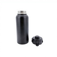 Bouteille d'eau réutilisable en acier inoxydable, anti-fuite, portable, sans BPA, 1000 ml (32 oz), à double paroi, isolée sous vide