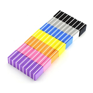 Nhà Máy Bán Buôn Giá Rẻ Mini Vuông Hai Mặt Mài Miếng Bọt Biển Móng Tay Tập Tin 100/180 Móng Tay Móng Tay Móng Tay Tập Tin Tùy Chỉnh - Product Image 2
