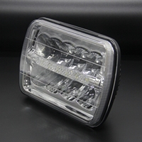 Co light-phare haute puissance Led rectangulaire, éclairage automatique, yeux d'ange, pour XJ, 5x7, 5x6/5X7, 55w