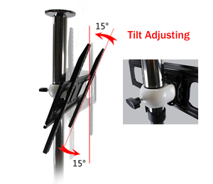 BG11 NEW 360 Xoay 23-65 Inch Thép Không Gỉ <span class=keywords><strong>LCD</strong></span> TV Đứng Núi <span class=keywords><strong>Bracket</strong></span> Trong Phân Vùng Tường Chiều Cao Điều Chỉnh 86-114Cm - Product Image 5